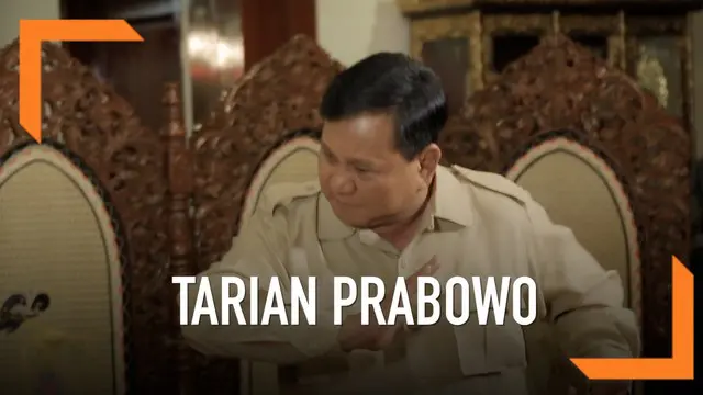 Prabowo Subianto sempat melakukan tarian saat tampil di debat capres lalu. Apa alasannya menari saat itu?