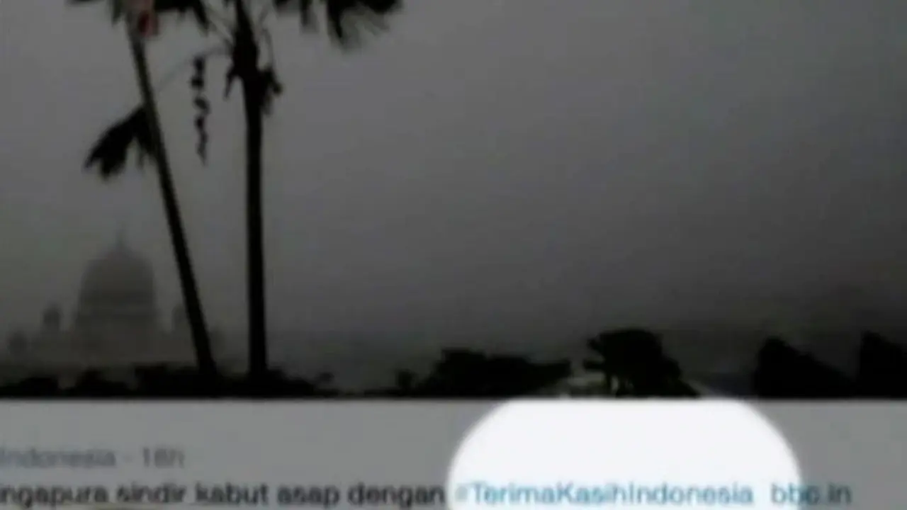 #TerimaKasihIndonesia, Sindiran Singapura dan Malaysia Soal Asap