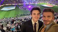David Beckham dan Cruz Beckham di Final Piala Dunia 2022. (Instagram/ davidbeckham)