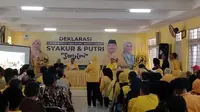 Selain golkar, Pasangan Abdusy Syakur Amin-Luthfianisa Putri Karlina (Santri) mendapatkan dukungan enam parpol perlemen dalam Pilkada Garut 2024. (Liputan6.com/Jayadi Supriadin)