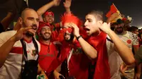 Laporan dari Qatar: Selebrasi Fans Maroko Lolos ke Babak 16 Besar Piala Dunia 2022, sampai Subuh dan Yakin Bekuk Spanyol