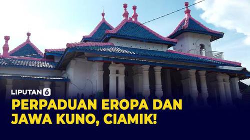 VIDEO: Masjid di Lumajang Padukan Arsitektur Eropa dan Jawa Kuno