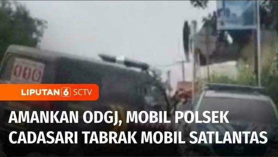 VIDEO: Tabrakan Dua Mobil Polisi di Banten, Salah Satunya Angkut Pasien Gangguan Jiwa