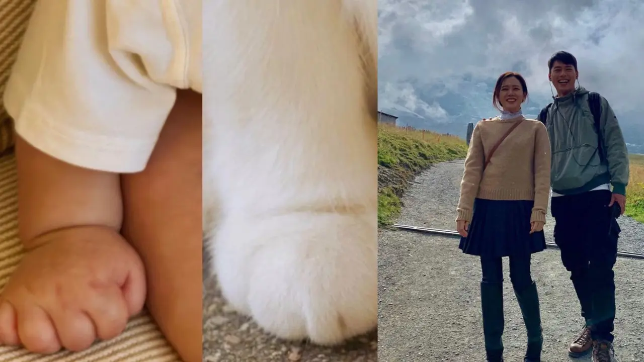 Son Ye Jin mengunggah potret pertama bayi laki-lakinya di Instagram