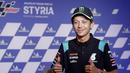 Pembalap Italia Valentino Rossi menghadiri konferensi pers jelang balapan motor MotoGP Grand Prix of Styria di Red Bull Ring di Spielberg, Austria, Kamis, 5 Agustus 2021. Valentino Rossi mendapatkan pada 2001, 2002, 2003, 2004, 2005, 2008 dan 2009. (AP Photo/Gerhard Schiel)