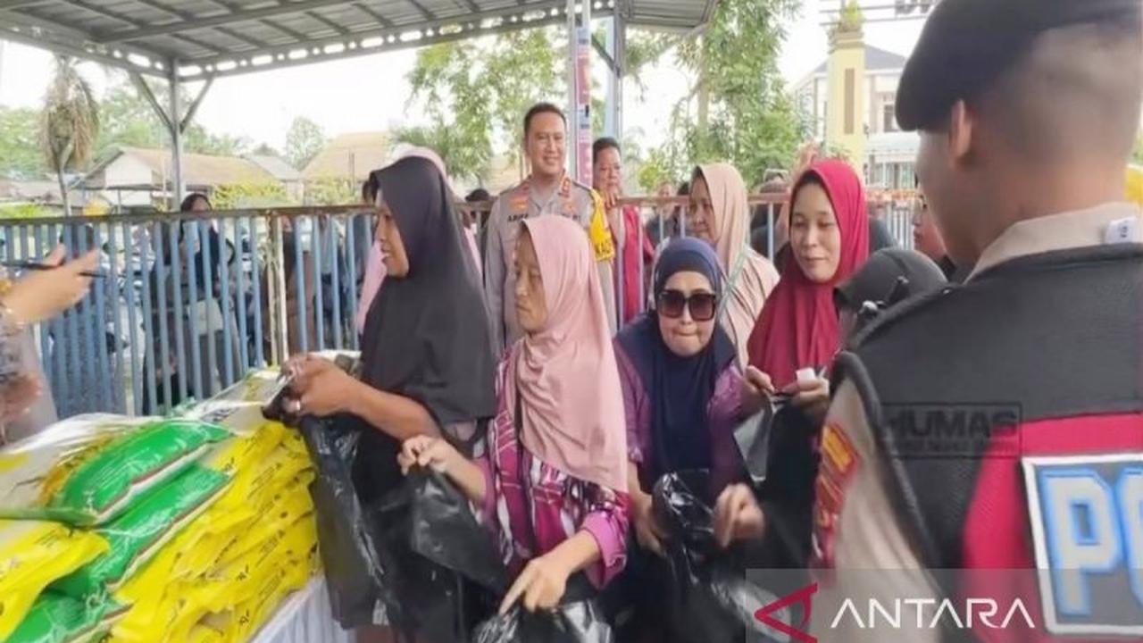 Polres Tanah Bumbu Gelar Gerakan Pangan Murah Ramadhan, Sediakan Seribu Paket Sembako Murah Jelang Lebaran