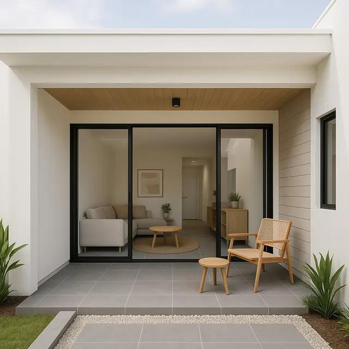 7 Model Teras Minimalis Modern 2025 untuk Rumah Subsidi, Tampil Elegan dan Fungsional
