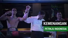 Ilham Leoisa, meraih kemenangan atas wakil Thailand, Paiboon Lorkham, pada pertandingan yang digelar di Cilandak Town Square, Sabtu (10/3/2018).