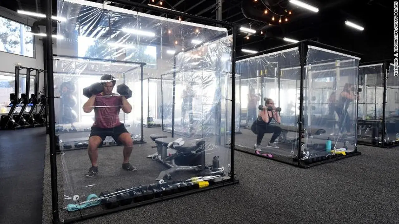 gym di California gunakan bilik