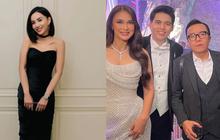 Foto Dearly Djoshua dengan Dress Duyung Hitam Tanpa Lengan di Resepsi Pernikahan Luna Maya, Anggun Curi Perhatian