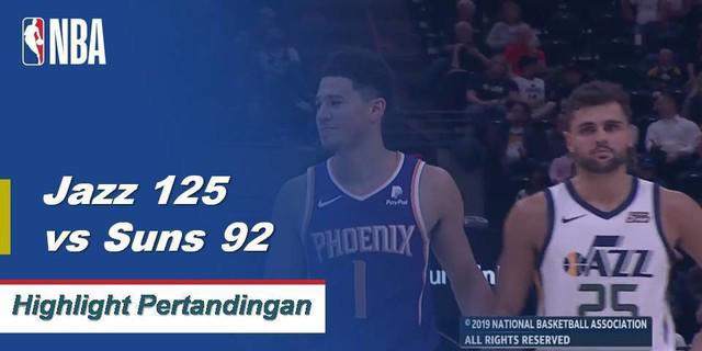 Cuplikan Pertandingan NBA : Jazz 125 vs Suns 92