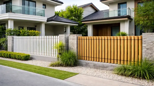pagar rumah dari pipa PVS vs bambu mana lebih awet? (AI)