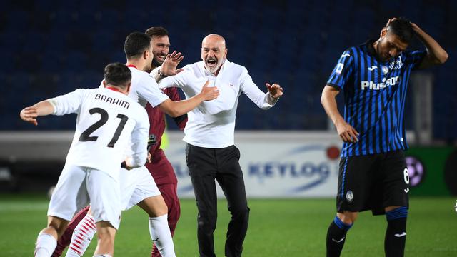 Kegembiraan Pemain AC Milan Rebut Tiket Liga Champions