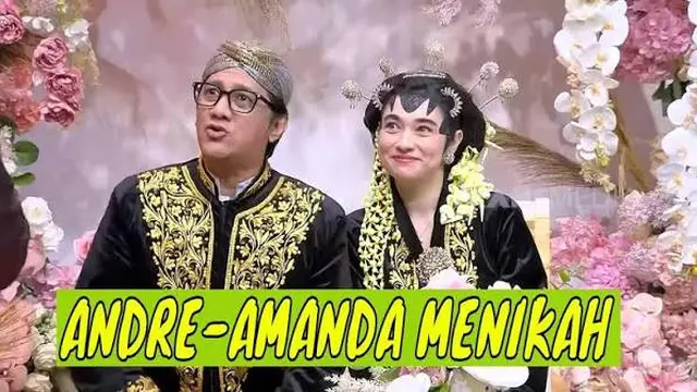 Amanda Rigby dan Andre Taulany di Sahur Segerr Ketua (credit: Youtube Trans TV Official)