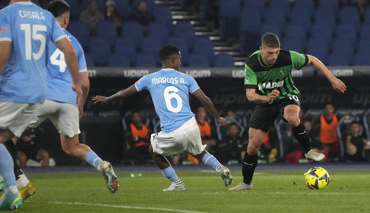 Sassuolo tertahan di posisi ke-12 dengan 43 poin. (AP Photo/Gregorio Borgia)