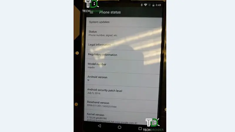 Prototype HTC Nexus Marlin (Foto: via Phone Arena)