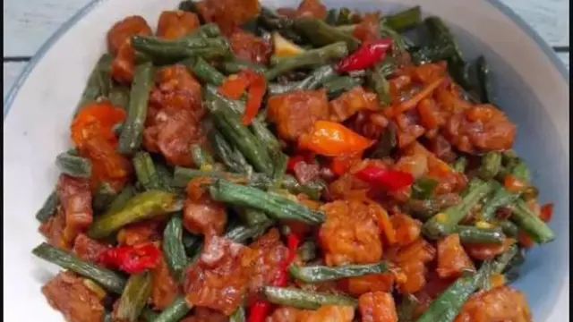 Oseng Tempe Kacang Panjang