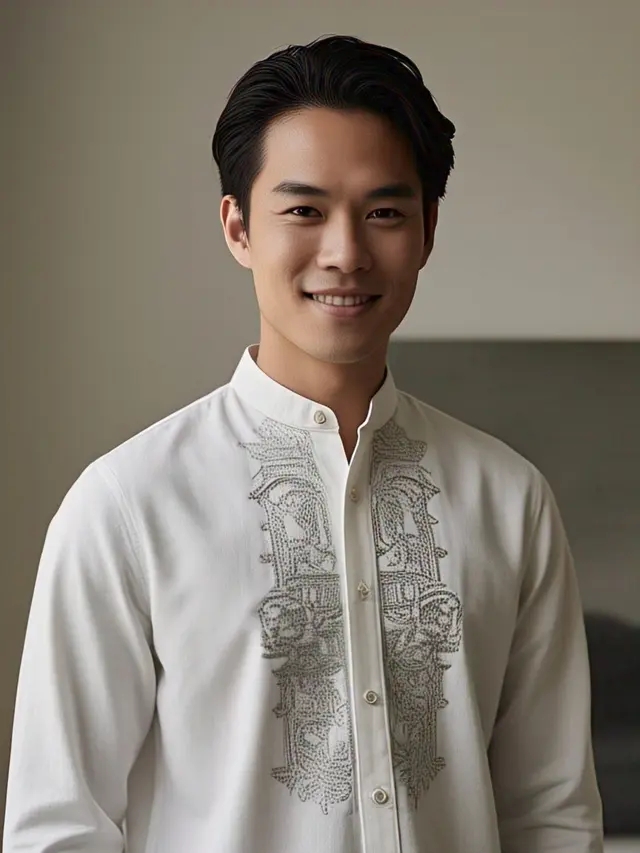 Baju Koko Lengan Panjang Klasik