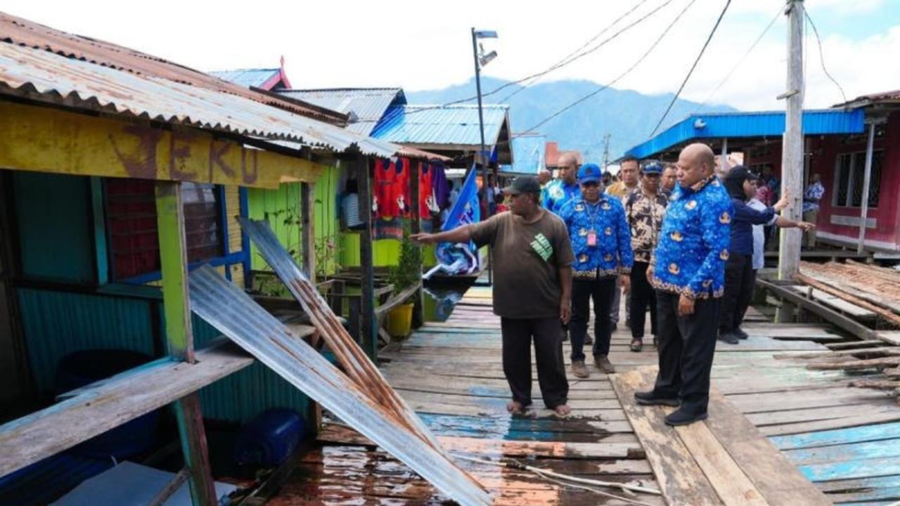 Gubernur Papua Siapkan Langkah Cepat Penanganan Banjir Kampung Yoboi Akibat Danau Sentani Meluap