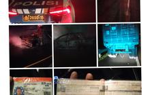 Kecelakaan di Tol Jagorawi, Honda HR-V Terbakar