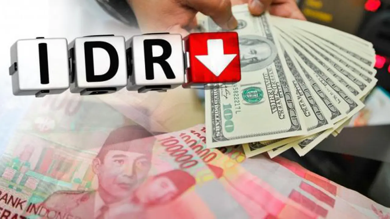 Ilustrasi penurunan rupiah (Liputan6.com)