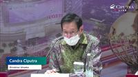 Direktur Utama Ciputra Development, Candra Ciputra saat paparan publik perseroan, Selasa (27/6/2023). (Foto: tangkapan layar/Pipit I.R)