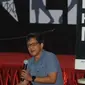 Pengamat politik Rocky Gerung menjadi pembicara dalam diskusi di Gedung KPK, Jakarta, Selasa (23/7/2019). Diskusi tersebut mengangkat tema " Upaya Mempertahankan Independensi KPK". (merdeka.com/Dwi Narwoko)