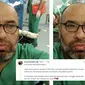 Dokter Mueen Al Shurafa seorang spesialis anestesi Palestine lulusan Indonesia meninggal dunia usai rumahnya kena hantaman bom Israel. (Foto: Tangkapan Layar Twitter @aan__)