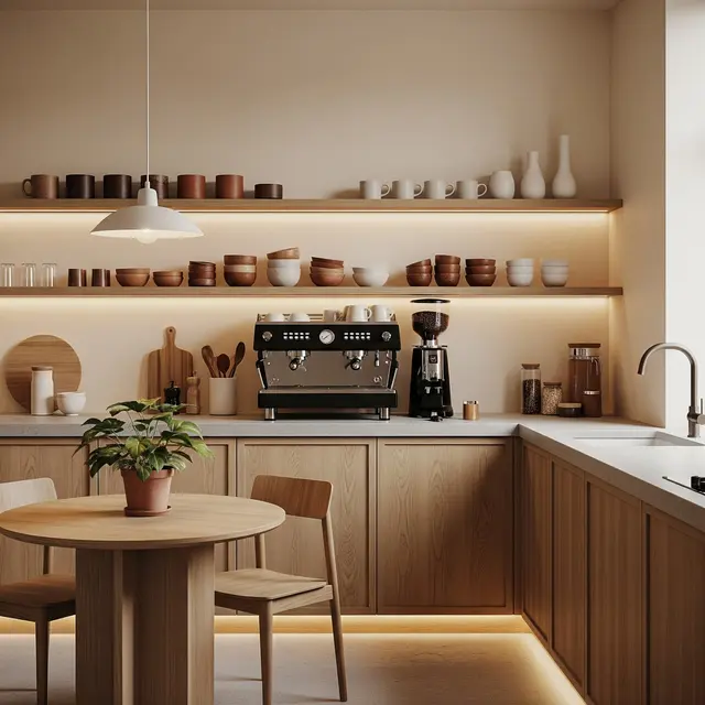 Model Dapur Minimalis Ala Cafe (Gemini AI)