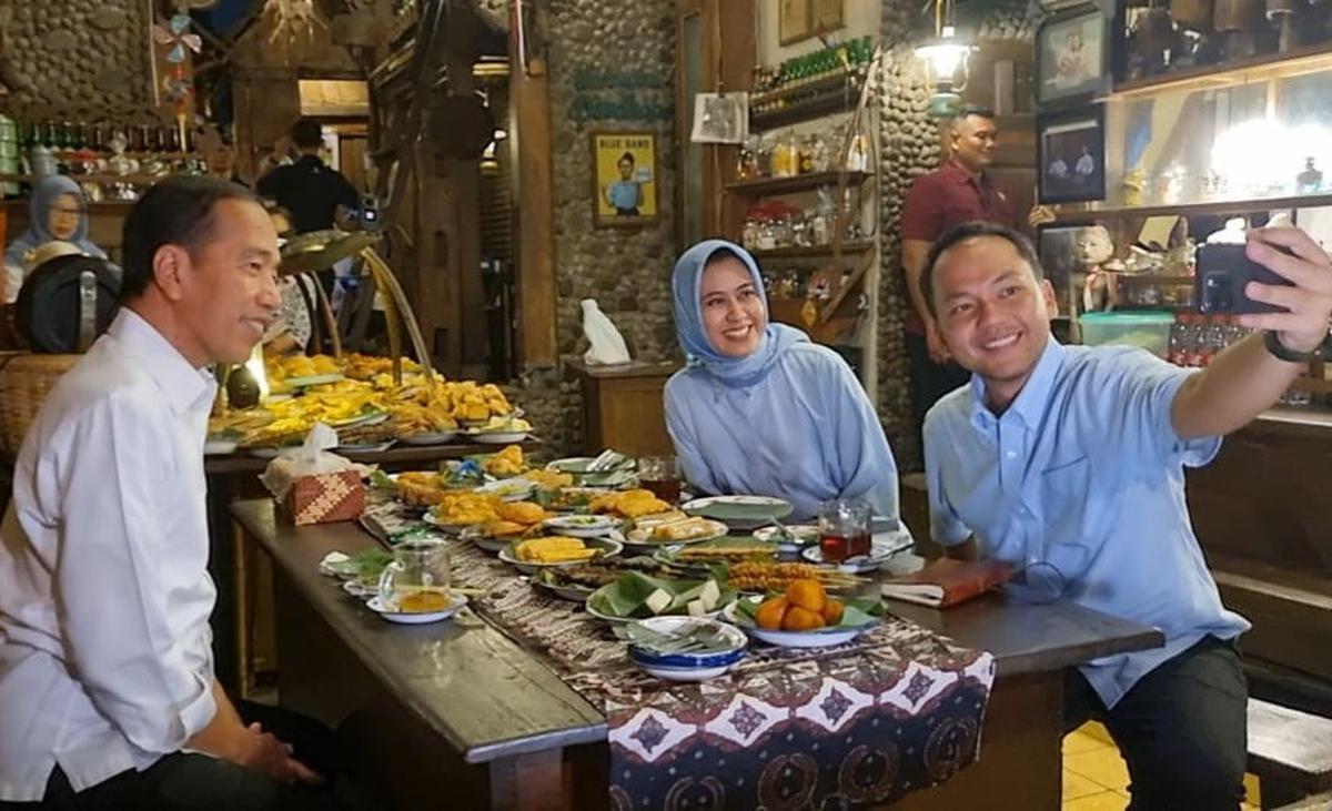 Jokowi Bareng Respati-Astrid