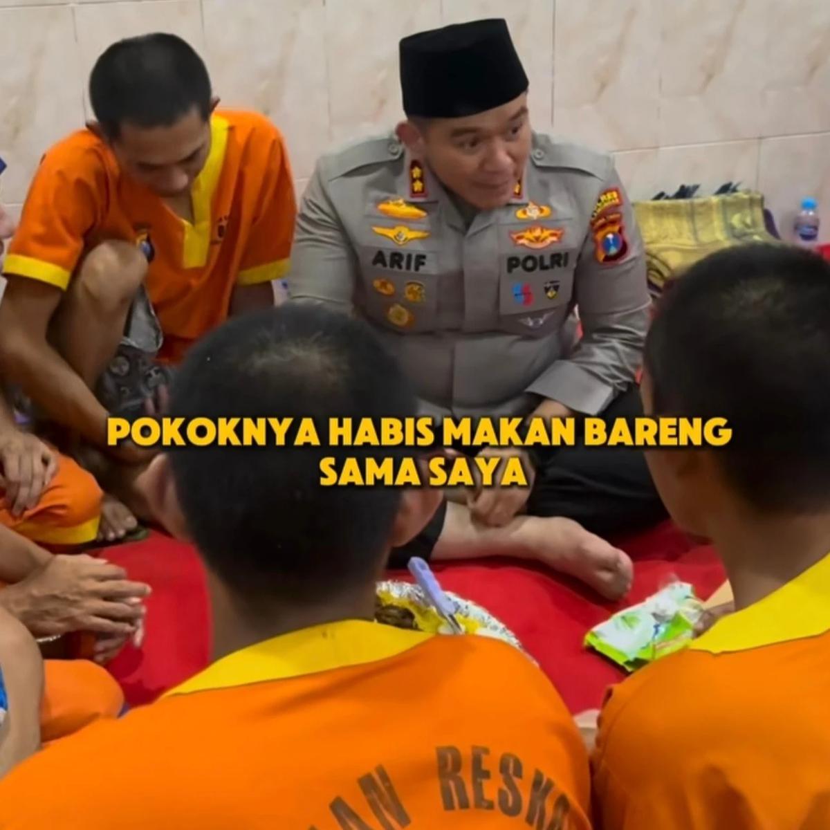 Kapolres Lamongan Bukber Tahanan