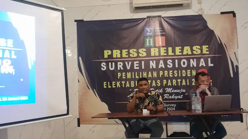 Sigma Populis Indonesia (SPI) merilis hasil survei terbarunya, terkait elektabilitas partai peserta Pemilu 2024 (Istimewa)