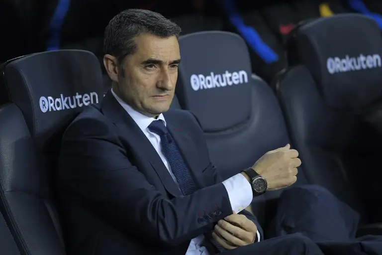 Pelatih Barcelona, Ernesto Valverde (AFP/Lluis Gene)