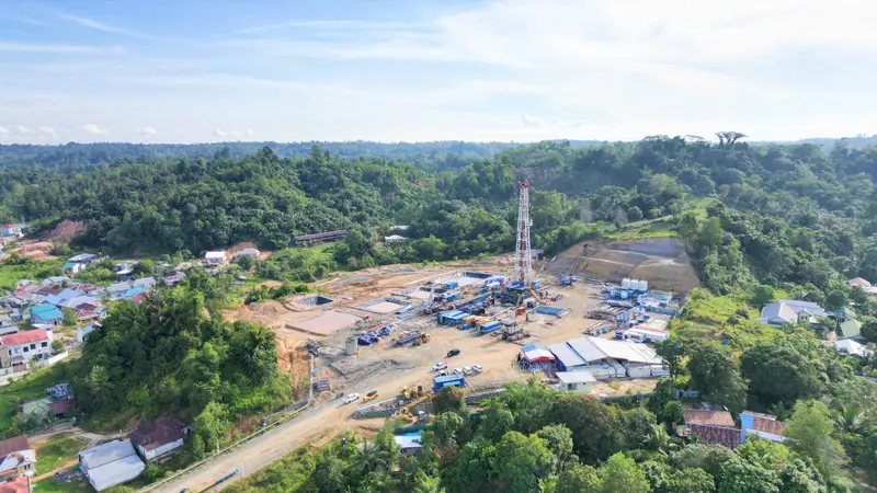 Pertamina EP bor dua sumur minyak baru, yakni Pamusian PAM SE-1 dan PAM SE-2, di Kelurahan Kampung Satu, Kota Tarakan, pada 16 Agustus 2024. (Dok Pertamina)