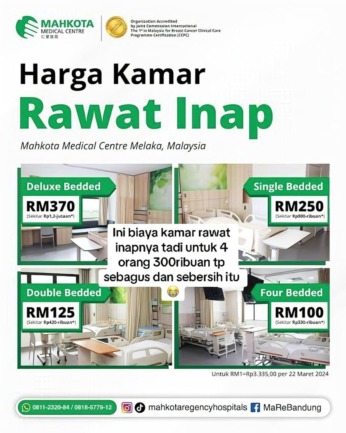 WNI Nekat Berobat ke Malaysia Syok Biayanya 10 Kali Lebih Murah
