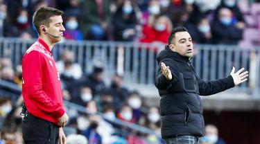 Foto: Reaksi Xavi Usai Menelan Kekalahan Perdana Sebagai Pelatih Barcelona di Liga Spanyol