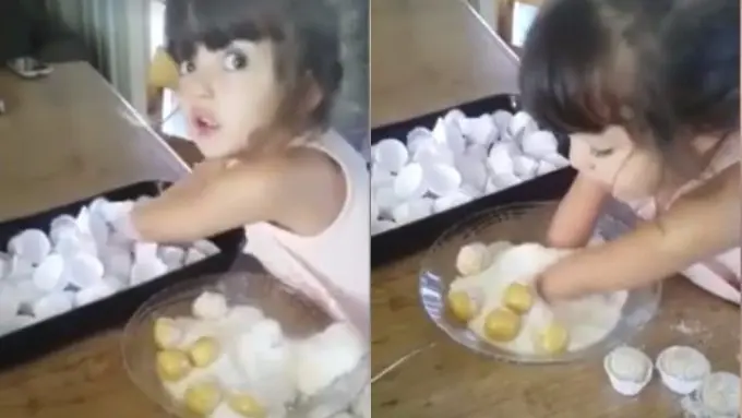 Meski Difabel, Gadis Kecil Mampu Bikin Kue Super Lezat