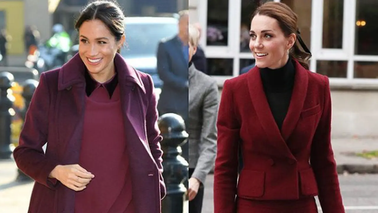 Duet Busana Maroon Kate Middleton-Meghan Markle, Kece Siapa?