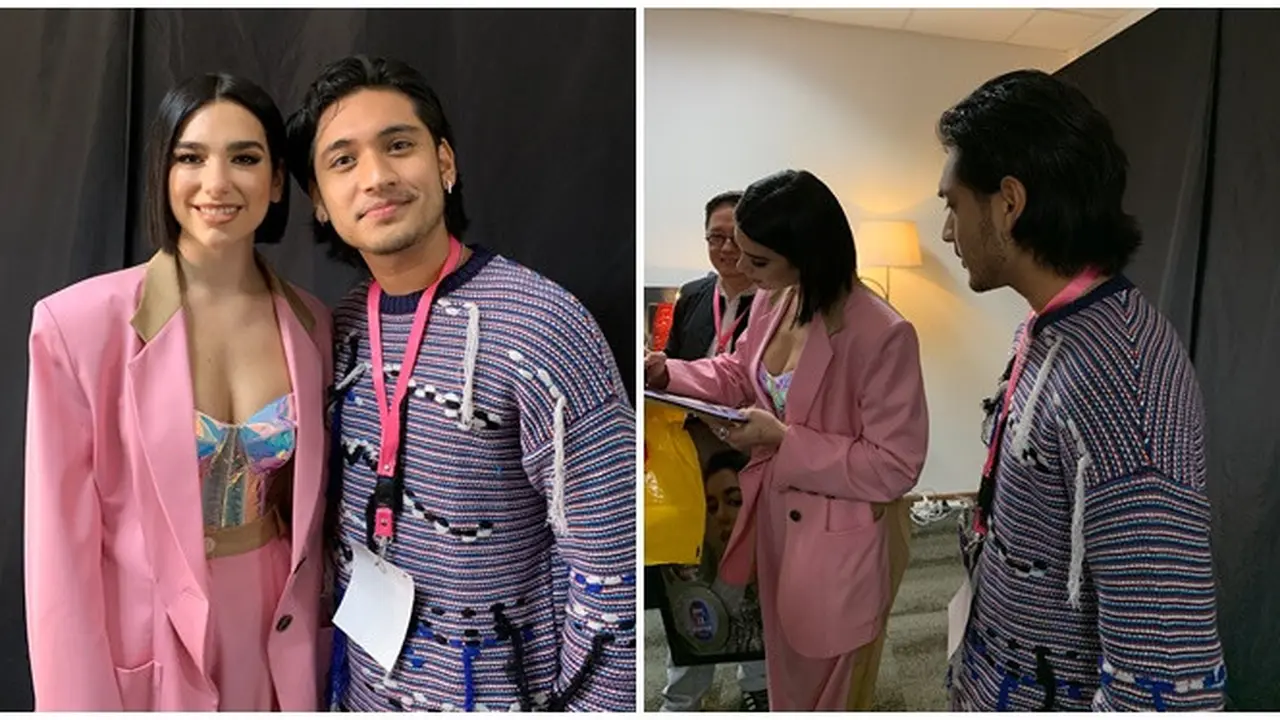 Gagal Nonton Konser Sang Idola, Ini 6 Potret Giorgino Abraham Bareng Dua Lipa di 2019