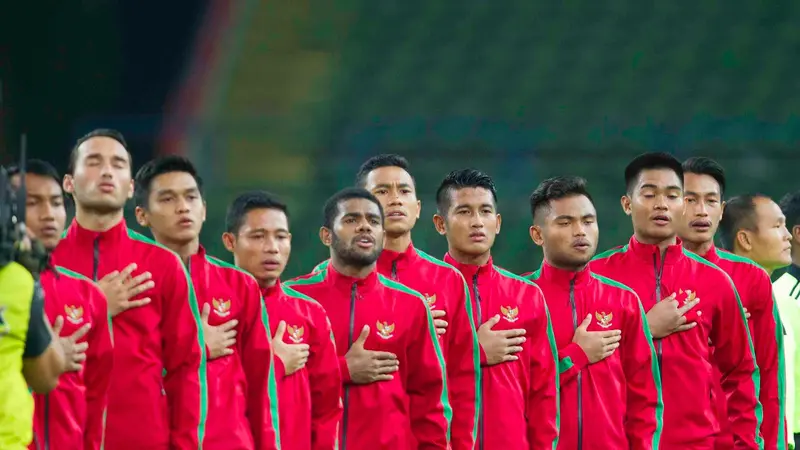 Pemain timnas Indonesia U-22 tampil di SEA Games 2017, Kamis (17/8). (Foto: PSSI)