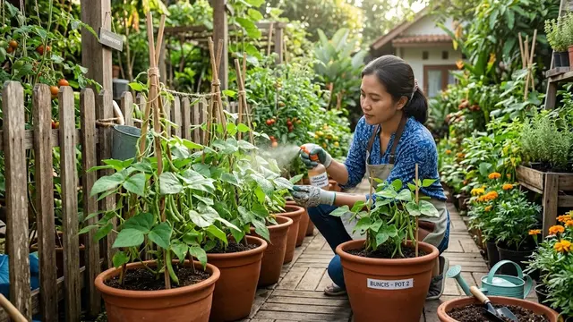 Cara Menanam Buncis di Pot untuk Kebun Rumah/AI Generated