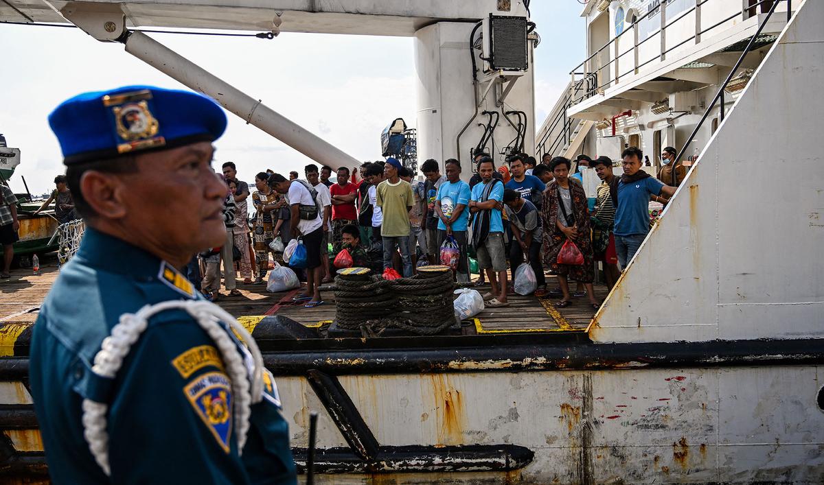 Korban Kebakaran KM Mutiara Sentosa II Tiba di Surabaya