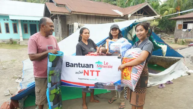 Le Minerale Bersama Benih Baik Salurkan Obat dan Kebutuhan Dasar untuk Warga NTT