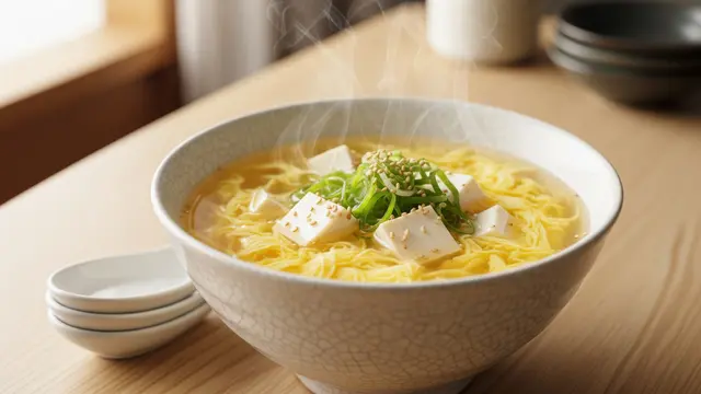 Sup Telur Tahu Tanpa Minyak
