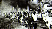 Peristiwa Bandung Lautan Api 24 Maret 1946 yang saat itu menggelorakan semangat perjuangan rakyat Jawa Barat dan Divisi Siliwangi. (Foto: Istimewa/Ipphos)
