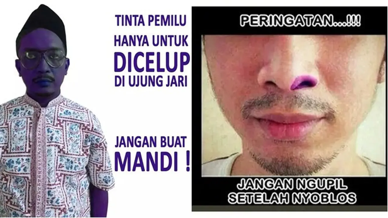 10 Meme Kocak Tinta Ungu Usai Nyoblos Ini Bikin Geleng Kepala