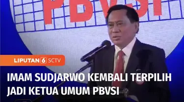 Komjen Pol (Purn) Imam Sudjarwo kembali terpilih sebagai Ketua Umum Pengurus Pusat, Persatuan Bola Voli Seluruh Indonesia, PBVSI, periode 2023-2027.