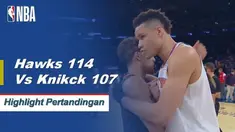 John Collins mencetak double-double dengan 17 poin dan 16 papan saat Atlanta menjatuhkan New York, 114-107.