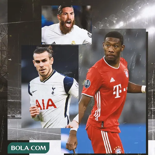 Ilustrasi - Gareth Bale, Sergio Ramos, David Alaba