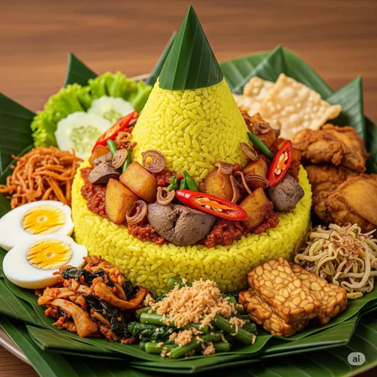 Resep Bikin Tumpeng dan Apa Saja Topingnya, Ini Daftarnya
